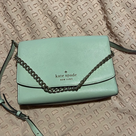 Kate Spade light teal crossbody bag - Picture 1 of 5